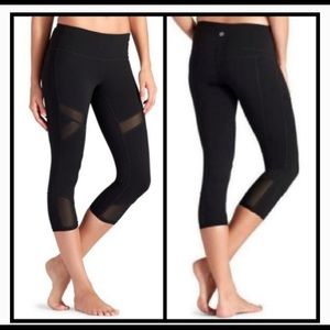 Athleta leggings with mesh detailing | Medium